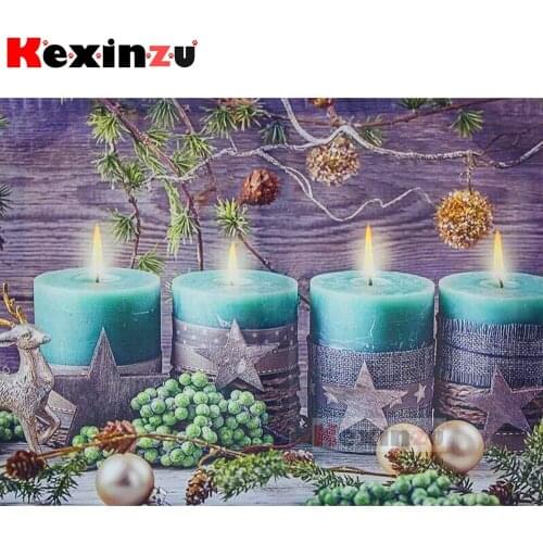 Full 5d Square/Round Diamond Painting-Candle flower-Diamond Embroidery kit Cross Stitch Mosaic Full Picture Rhinestone Decor Y55