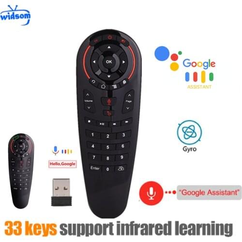 G30 Remote control 2.4G Wireless Voice Air Mouse 33 keys IR learning Gyro Sensing Smart remote for Game android tv box