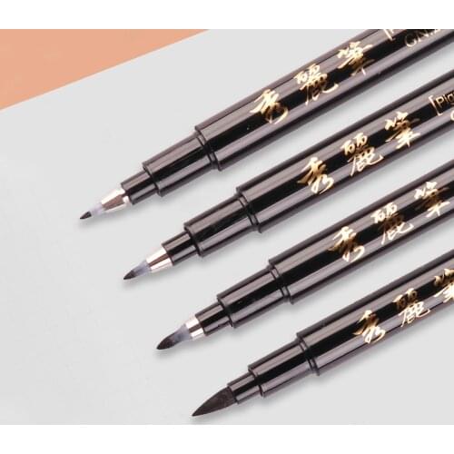 Calligraphy Pen Japan Material Brush for Signature Chinese Words Learning Stationery Art Marker Pens School Supplies