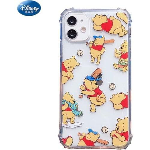 DISNEY 2021 Mickey Silicone Case for IPhone 11 Pro Xs Max iPhone 12 Official Liquid Silicon 360 Full Cover zz0518