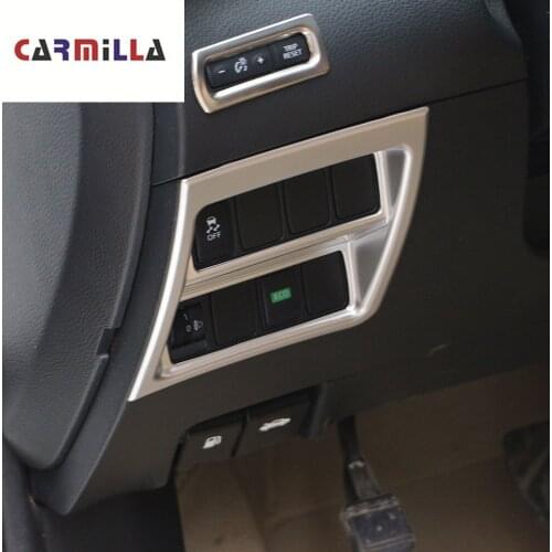 Car Styling For Nissan X-Trail XTrail T32 Rogue 2014-2020 Front Head Fog Light Switch Button Trim Frame