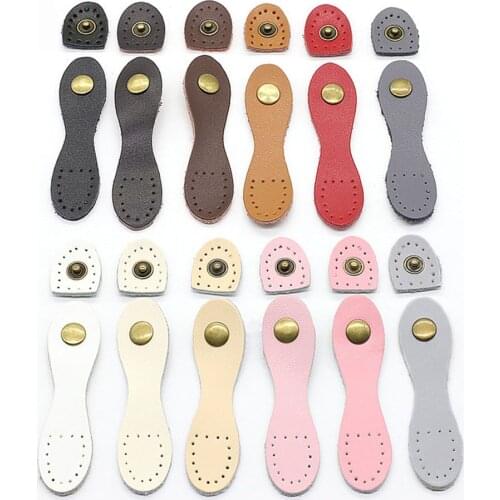 1PC Fashion Leather Bag Buckle Handmade Wallet Buckle Card Pack Hasp Clasp DIY Oval gourd-shaped handmade leather buckle