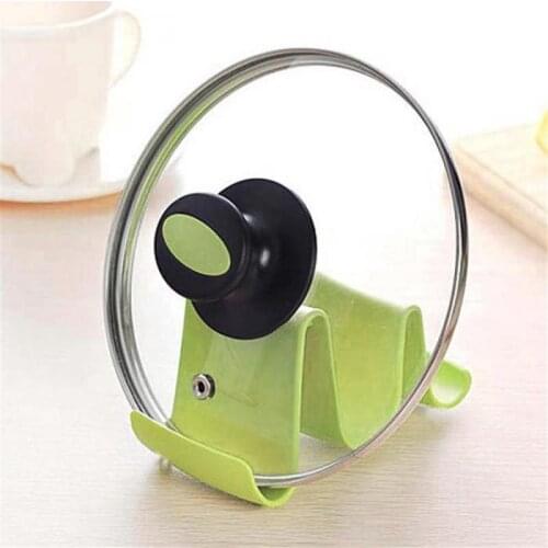 1PCS Plastic Simple &Practical Pot Pan Cover Stand Kitchen Pot Pan Cover Lid Shell Stand Shelf Holder Rack Random Color