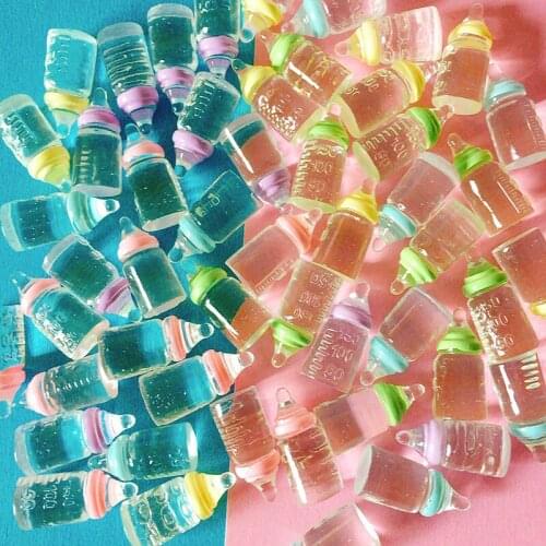 10 milk bottles nursing/miniatures ice cream/cute/fairy garden gnome/moss terrarium decor/bonsai/figurine/doll house decor