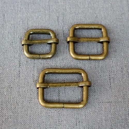 10 Metal Clasps 15mm 20mm 25mm Straps Buckle Adjuster Tri Glides For Bag Belt Loop Hardware Dog Backpack Clasp Accessory