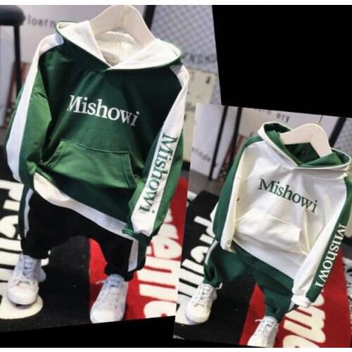 2020 Retail 2pcs Boy casual hoodies + pant boys clothing baby boy sets kids suits more color choosing free shipping S2