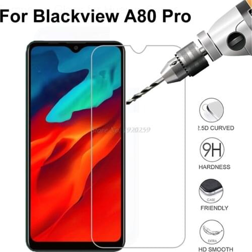 2PCS For Blackview A80 Pro Tempered Glass Protective 2.5D High Quality FOR Blackview A80Pro Screen Protector Glass Film Cover