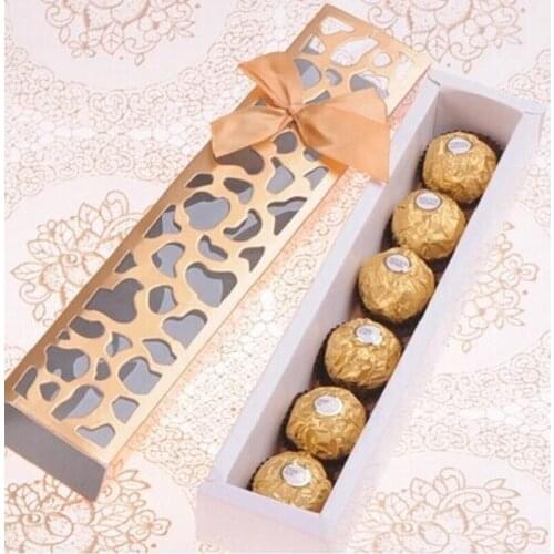 25.5*5.5*3.7cm Colorful Hollow Out Macaron Box Muffin Cookie Dessert Chocolate Cake Packaging Box For Wedding Favor Gift Packing