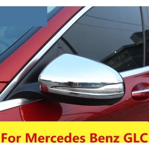 Car Rear-view Mirror Covers Shell Rearview Mirror Edge Guards Cover Exterior decoration Auto Accessories For Mercedes Benz GLC