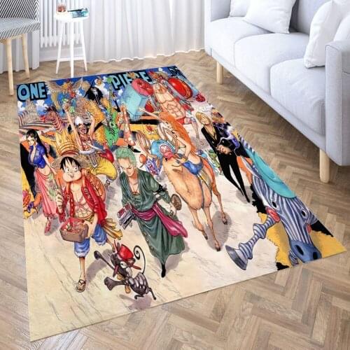 One Piece Carpet for Living Room 3D Anime Cartoon Rug Gamer Teen Room Bedside Lounge Rug Kids Children Floor Mats
