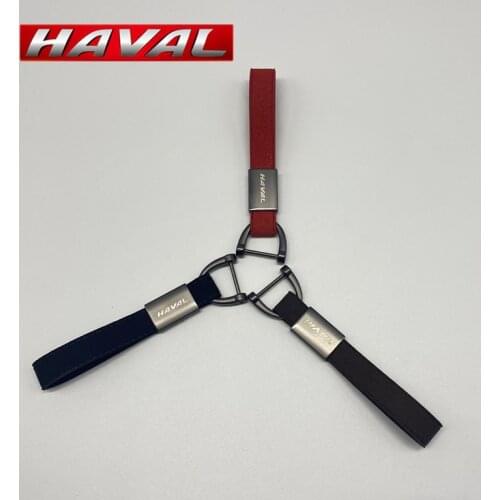Leather Keychain Luxury Key Ring Auto Keyholder Car Trinket Keychains for HAVAL H1 H2 H4 H6 H7 H9 F7X Jolion