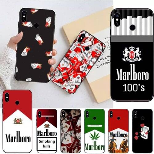 ART rose Marlboros cigarette box Phone Cases For Xiaomi Redmi note 7 8 9 t k30 max3 9 s 10 pro lite funda coque