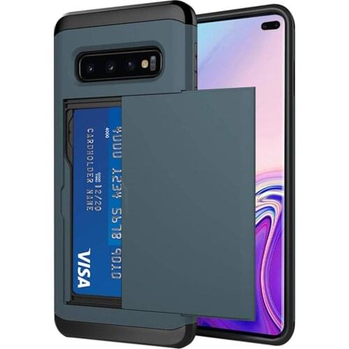 For Samsung Galaxy S10 Plus S10E S10 5G S9 S8 S7 Plus Case Slide Armor Wallet Card Slots Holder For Samsung Note 9 8 20 10 Cover