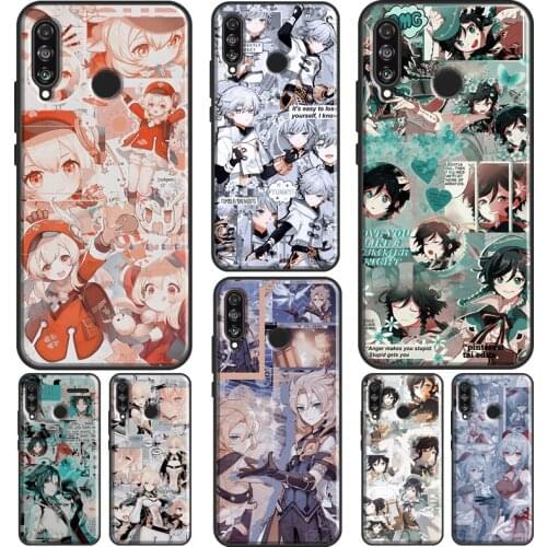 Genshin Impact Aesthetics Phone Case For Huawei P20 Lite P30 P40 Pro Mate 10 20 Lite P Smart 2019 2021 Back Cover