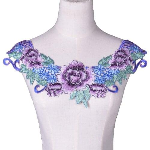 Fashion Purple Lace Neckline Collar Coat Strapless Shawl Vest Wedding Dress Lace Fabric Scrapbooking