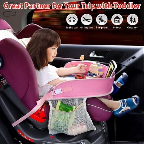 Travel Tray Toddler Travel Tray Baby Stroller Trays Travel Activity Play Table for Baby Snack Kid Car Seat Tray Play Desk