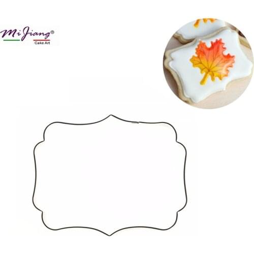 Mijiang Mirror Wish Frame Cake Cutter Fondant Mold Stainless Steel Sugar Pastry Cookie Cutter Cake Decorating Tools S7134