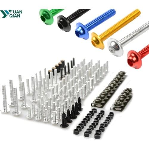 New CNC aluminum Motorcycle Fairing Bolts For Honda XL600 LMF XRV750 L-Y Africa Twin NX650 J-X Dominator CBR250R VFR 1200 F