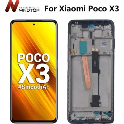Original Display 6.67'' For Xiaomi Poco X3 NFC LCD With Touch Screen Digitizer Assembly For Xiaomi PocoX3 Lcd Display M2007J20CG