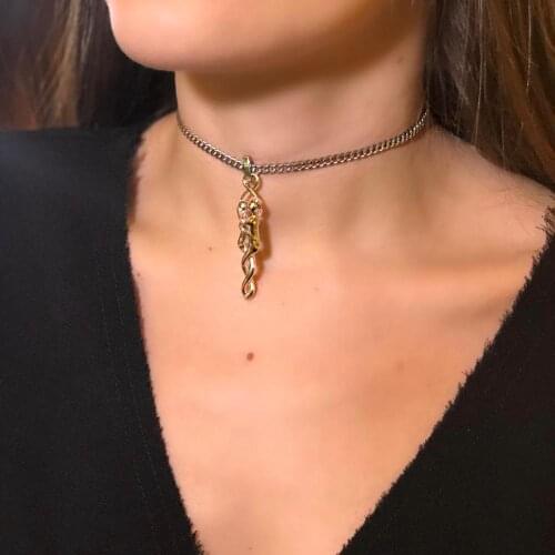 GULCE DERELI, SOULMATE SYMBOL, CHARM NECKLACE, CHOKER NECKLACE, CHAIN NECKLACE, GIFT BOX, GOLD/SILVER PLATED