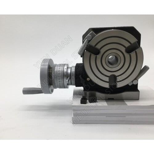 100mm 110mm 4" Indexing Plate Rotary table vertical and horizontal HV4 For CNC Milling Drilling Grinding Machine