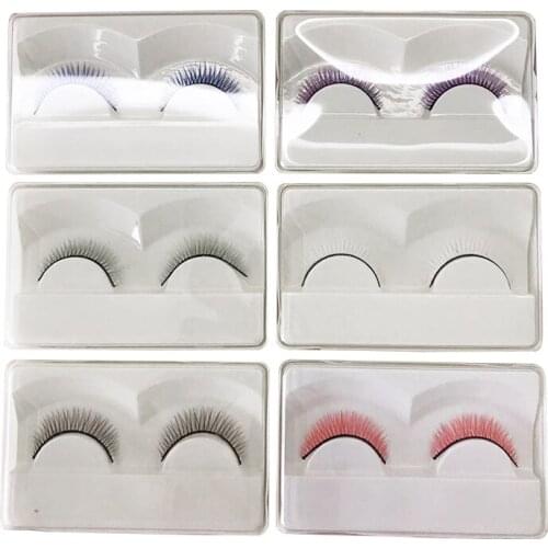 New Fashion 1pair Eyelashes For BJD SD Dolls Different Colors Eyelash For DIY Dolls Makeup Doll Accessories