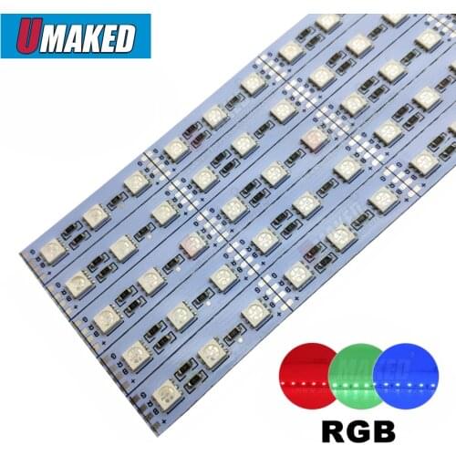 RGB Color 50cm/ 99cm DC12V 14.4W/m LED Hard Rigid Light, LED Strip Bar Light RGB color Cabinet lamp Decorative lamp