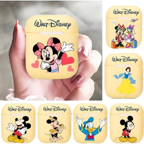 Disney Mickey Minnie Mouse Friends Silicone Case For Apple Airpods 1/2 Cover Protective Earphone Case Headphones Cases Protectiv