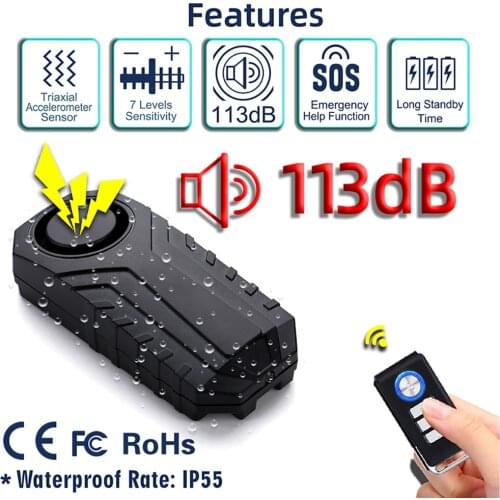 Universal Smart Alarm Electric Car Security System Scooter Remote Control Motorcycle Transmitters Bicycle Auto Anti-Theft Alarm