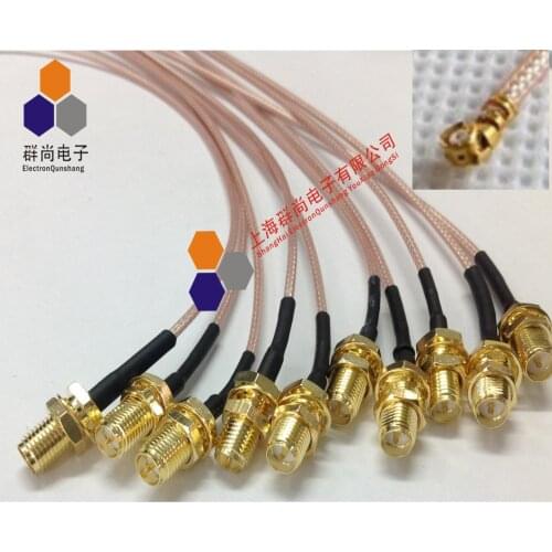 IPX(IPEX, UFL, UF.L) to SMA external screw and internal pin 15CM modified wireless route 50-1 RG178