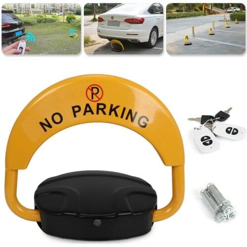 Waterproof Automatic Remote Control Parking Lock w/ 2 Keys 180° Anti-collision hotels offices Use