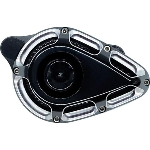 Air Intake Cleaner System Multi-Angle Filter Kit Aluminum Chrome for Harley Touring Street Glide Touring Road Glide Softail Dyna