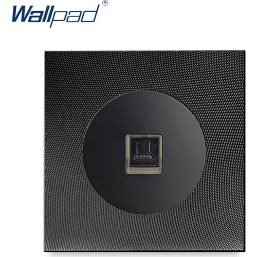 Wallpad Data Socket Computer Ethernet RJ45 CAT6 Network Socket Luxury Aluminum Metal Panel Fill The Blank Of The Wall RJ45