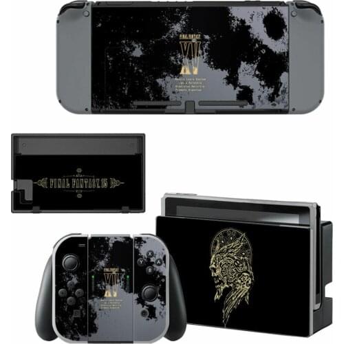 Vinyl Screen Skin Final Fantasy Protector Stickers for Nintendo Switch NS Console + Controller + Stand Holder Dock Skins