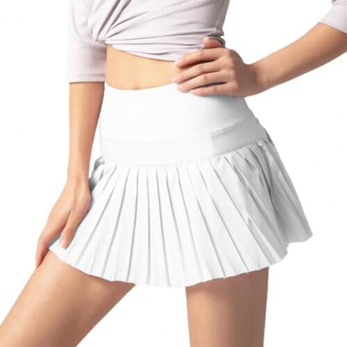 Mini Womens skirt High-waisted skirt Pleated Women Anti Exposure Quick Dry Culottes for Fitness womens skirts fashion 2021