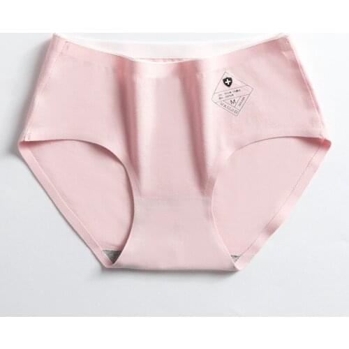 Womens briefs new one-piece cotton cotton midwaist large size briefs non - bacterial