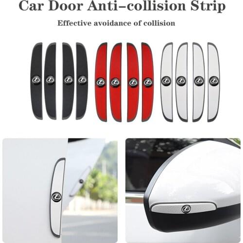 4Pcs Car Door Anti-collision Strip Accessories For Lexus Ct200h Fsport GS GX GC ES IS LS LX LC NX RX RC UX GX460 ISF LFA RCF