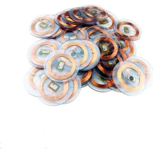 5/10Pcs 125KHz T5577 EM4305 Writable Rewritable Transparent Coin Card Keyfob RFID Proximity Access Control card