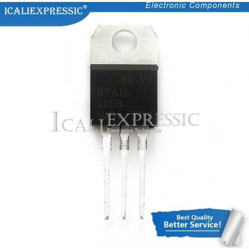 5PCS BTA16-600B BTA16-600 BTA16 TO-220 16A 600V new original In Stock