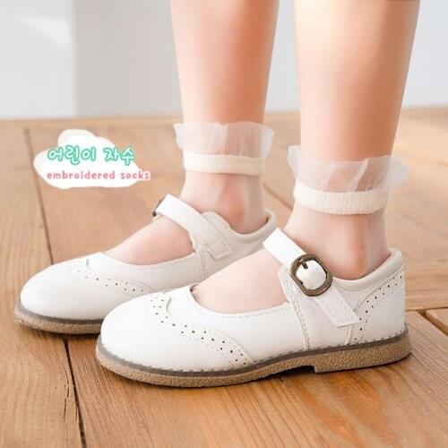 5 Pcs Baby Stocks Silk Socks Summer Breathable Crystal Girls Socks Lace Socks Children Floor Socks Tights Stockings Accessories