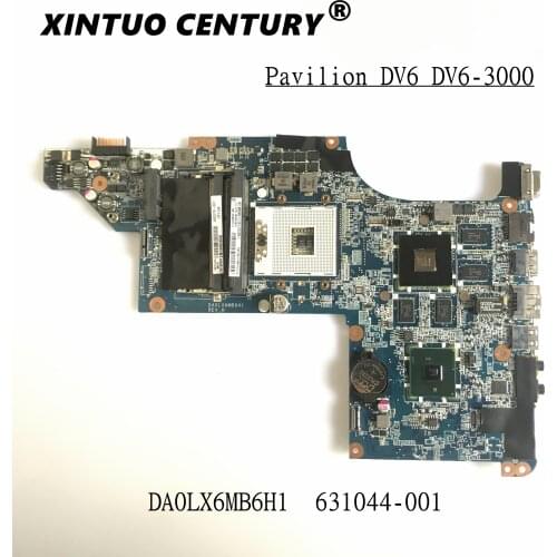 631044-001 631044-501 fit for HP Pavilion DV6 DV6-3000 Motherboard DA0LX6MB6F1 DA0LX6MB6H1