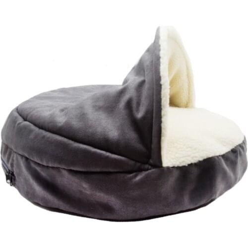Pet Accessories Original Fluffy, Shag Round Fur Small Pet Cozy Cuddler Calming Luxury Pet Beds Donut Dog Bed
