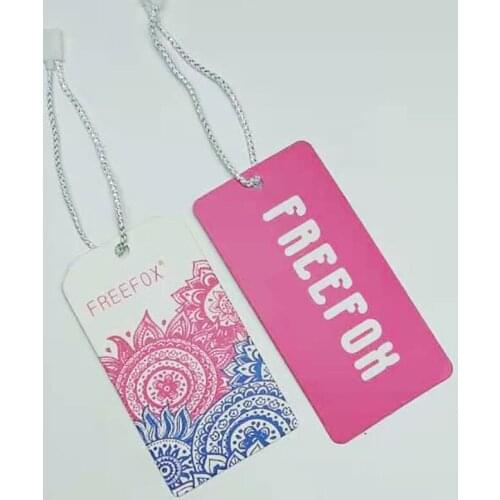 Beige cotton strings for swing tag ropes bullet head Lock clothing cords