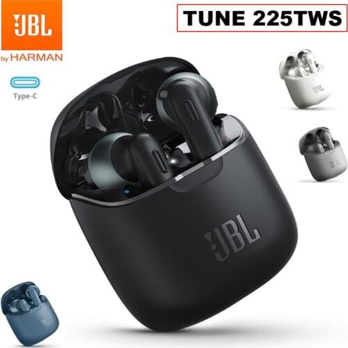 Official Original JBL T225TWS Wireless Bluetooth Earphones TUNE 225TWS Stereo Earbuds Bass Sound JBL Headphones Headset with Mic