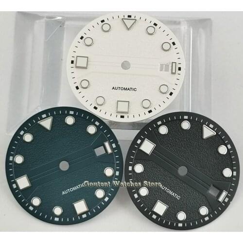 Green Luminous 31mm Watch Dial face fit ETA 2836 2824 DG2813 3804 Miyota 8215 821A automatic movement