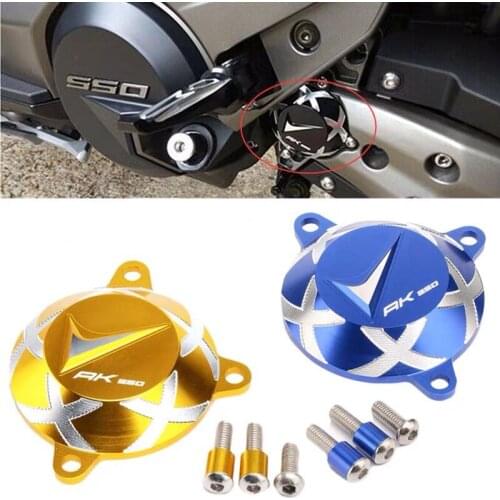 For KYMCO AK 550 ak550 Motorcycle Accessories front Sprocket Chain Guard Cover Frame Hole Cover Drive protective Shaft Cover cap