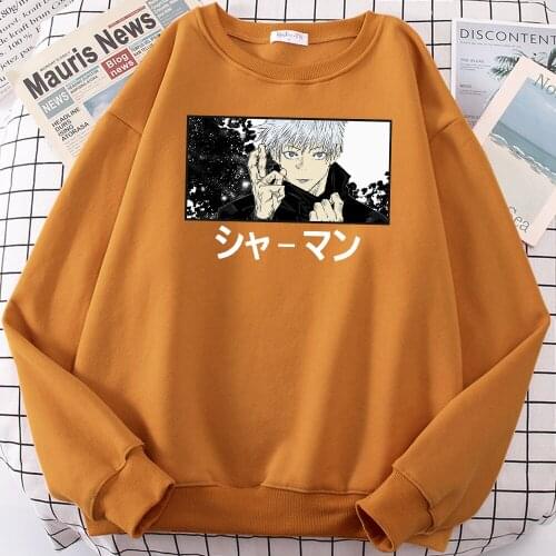 Jujutsu Kaisen Anime Men Sweatshirt Creative Casual Sportswear Street Fashion Tracksuit Oversize Warm Fleece Hoodie For Male
