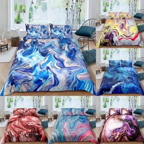 Pink Bedding Set Quicksand Bed Cover Pastel Bed Set Kids Duvet Cover Set Boys Girls Single Double Twin Beds Comforter Bedclothes