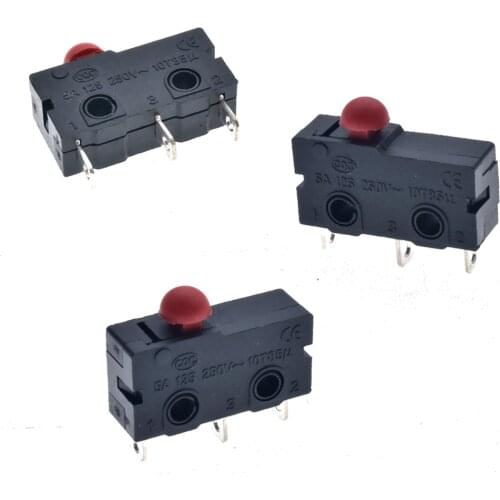 50PCS/LOT mushroom head micro switch limit switch 5A125 250V 10T85