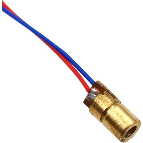 10pcs Laser Diodes 5mW 650 nm Diodo RED Dot Laser Diod Circuit 3V/5V 5mW 650nm Module Pointer Sight Copper Head